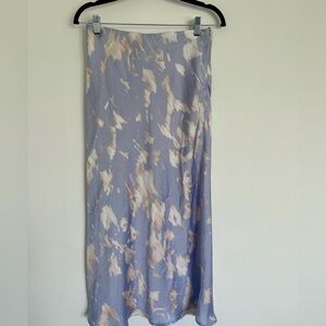 Purple abstract slip skirt